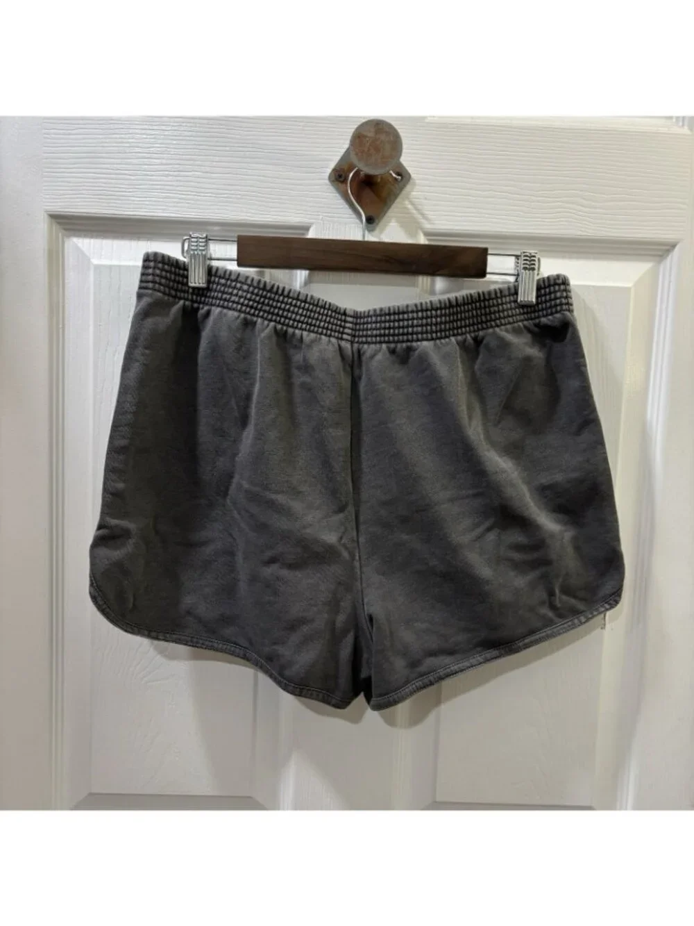 Coach Garment Dye Track Shorts Dark Gray Pullon Shorts Size M